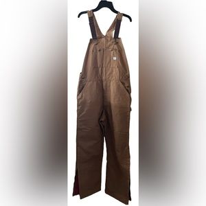 Fortress Products Insulated Heavy-Duty Duck Bib Overalls Size 34/32